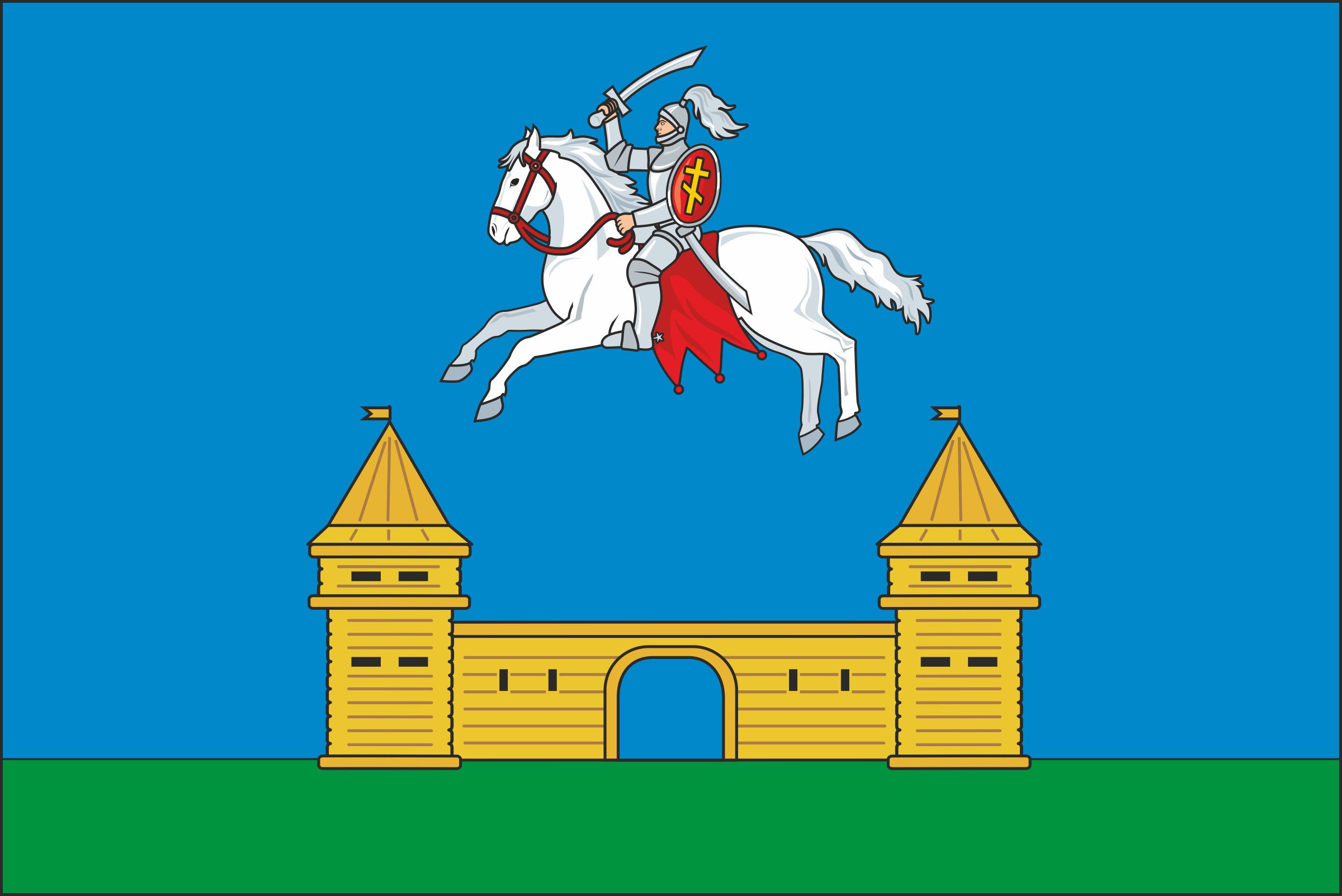 Флаг Себежского района.